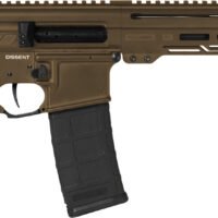 CMMG 30A0E33MB Dissent MK4 300 Blackout 30+1 6.50", Midnight Bronze Cerakote Rec, OEM Grip, Picatinny Buffer Adapter, Zeroed Drop-In Single Stage Trigger