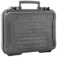 Outdoor Connection 10017 Molded Pistol Case  11" Long Black w/US Flag Polypropylene