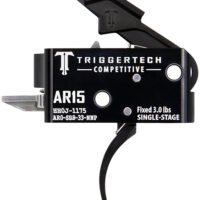 TriggerTech AR0SBB33NNP Competitive  Pro Curved Single-Stage 3 lbs Fixed for AR-15