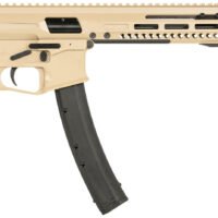 Patriot Ordnance Factory 01926 Phoenix  9mm Luger 35+1 8", Flat Dark Earth Rec/M-LOK Handgaurd, Black MFT Grip, Picatinny Stock Adapter, Muzzle Brake, Includes Hand Stop