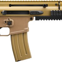 FN 38101241 SCAR 15P 5.56x45mm 30+1 7.50" Chrome Lined Steel Barrel, Flat Dark Earth Anodized Aluminum Picatinny Rail Receiver, FDE Polymer Grip, Ambidextrous