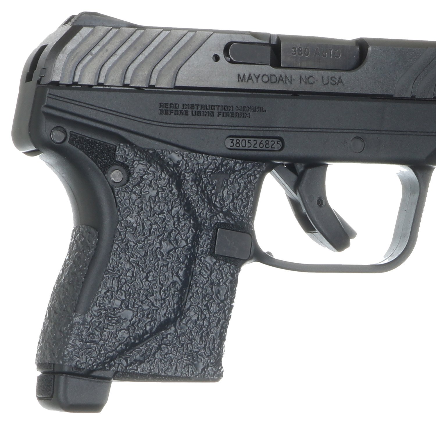 Talon Grips EV10R Adhesive Grip Textured Black Rubber, Fits Ruger LCP/LCP II