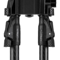 Mdt Sporting Goods Inc 105561BLK GRND-POD  Black 4.50"-9" Carbon Fiber/Aluminum, Adj. Throw Lever, 4 Leg Postitions, Fits ARCA Rail & RRS Dovetail