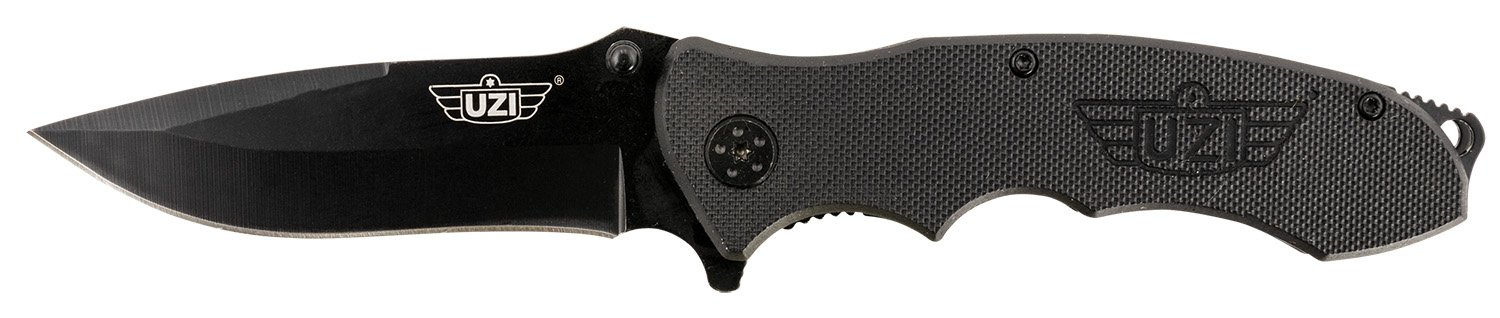 Uzi Accessories UZKFDR006 UZI Responder VI Black, Stainless-Steel Blade