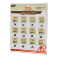 October Mountain Retna Peep Sight Black 1/4 in. 12 pk.