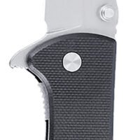 CRKT 6450D2 Drifter  EDC 2.88" Folding Drop Point Plain Stonewashed D2 Steel Blade, Black Textured G10 Handle