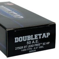 DoubleTap Ammunition 50AE275X DT Lead Free  50AE 275gr 20 Per Box/25 Case
