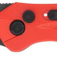 CobraTec Knives REDDIABLOAUTO Diablo 3.50" Folding Black Stonewashed D2 Steel Blade, 4.75" Red Textured G10 Scales Handle