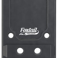 Foxtail Precision 100013 Rear Sight Dovetail Optic Adapter Plate for non MOS Glock  Black Anodized Glock Non MOS