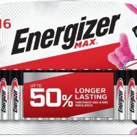 Energizer E92LP16F3 AAA Max Black/Silver 1.5V Alkaline Qty (16) Single Pack