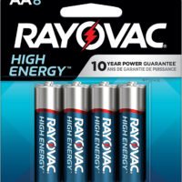 Rayovac 8158T03 AA Batteries  1.5 Volts Alkaline 2,700 mAh Pkg of 8