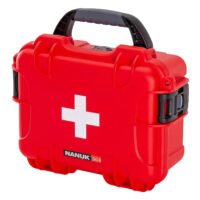 Nanuk 904S000RDPA0FSA01 First Aid Case  Waterproof Red NK-7 Resin