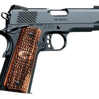 Kimber Mfg, Inc 3200118 Raptor II Pro 45 ACP 8+1 4" Stainless Match Grade Barrel, Matte Black Serrated Steel Slide, Matte Black Steel Frame w/Beavertail, Zebrawood Grip