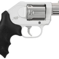 Kimber Mfg, Inc 3400034 K6XS  Small 38 Special +P 6 Shot 2" Glass Bead Stainless Steel Barrel, Silver KimPro II Aluminum Frame, Black Hogue Rubber Grip, Concealed Hammer