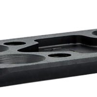Kimber Mfg.,inc 4200423 KDS9C Dovetail Rear Sight Optic Plates Kit  Black/Blank Rear Sight