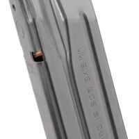 Magpul MAG1464SST AMAG  15rd 9mm Fits Sig P320 Silver Stainless Steel