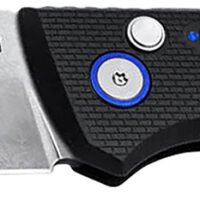 Boker 01BO920 FRND  3.35" Drop Point Plain Stonewashed D2 Steel Blade 4.52" Black Grivory Handle