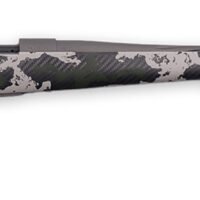 Weatherby VTE653WR8B Vanguard Talon 6.5-300 Wthby Mag 3+1 28" Tungsten Cerakote Peak 44 Blacktooth Carbon Fiber Stock w/ Green & White Sponge Pattern