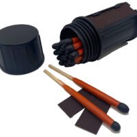 Black Beard Fire Starters MAT Stormproof Matches  Black/Red 3" Long 20 Matches
