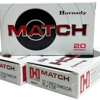 Hornady 83411 Match  22Creedmoor 80gr Extremely Low Drag-Match 20 Per Box/10 Case