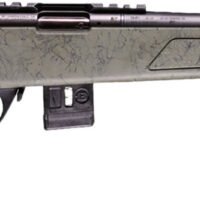 Bergara Rifles BMR008 BMR-X Carbon Fiber 22 LR 10+1 18" Carbon Fiber Threaded Barrel, Black Cerakote Picatinny Rail Steel Receiver, Adj LOP Black w/Green Webbing Synthetic Stock