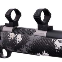 Weatherby TRBVLAS1 Scope Mount/Ring Combo  Matte Black Alloy 1" Tube, Weatherby Mark V Medium Rings Standard 6-Lug Action