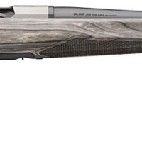 Browning 036092299 X-Bolt 2 Hunter Full Size 6.8 Western 3+1 24"  Matte Blued Threaded Sporter Barrel, Drilled & Tapped Stainless Steel Receiver, Fixed Gray Laminate Stock, Radial Muzzle Brake