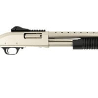 Tokarev USA 21000421 TX3 12MA1 12 Gauge Pump 3" 5+1 Shells 18.50" Nickel Anodized Ventilated Heat Shield Barrel, Nickel Anodized Receiver w/Picatinny Rail, Fixed Black Polymer Stock