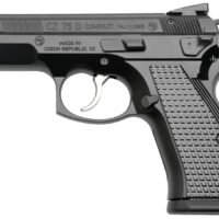 Cz Custom Shop 91048 CZ 75 D PCR Compact Frame 9mm Luger 15+1 3.90" Steel Barrel Black, Serrated Black Slide, Polycoat Aluminum Frame w/Beavertail, Black Checkered Aluminum Grip