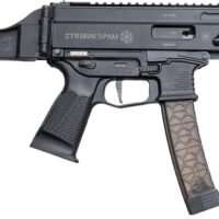 Grand Power 850003223056 SP9A1 Stribog 9mm Luger 30+1 8" Black Threaded Barrel M-LOK Handguard Black Aluminum Picatinny Rail Receiver SB Tactical Brace, Black Polymer Grip, Thread Protector