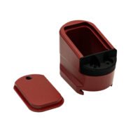 Shield Arms MPME5RED Magazine Extension  5rd Compatible w/ Shield Arms M&P 2.0 Red Anodized Aluminum