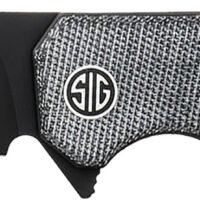 Sig Sauer Knives KA8BB Karak  3.25" Folding Wharncliffe Plain Black PVD Nitro-V Blade, 4" Salt & Pepper Micarta Handle