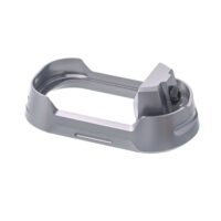Tyrant CNC TDG19G34MWGREYBLKSCRW  Magwell Fits Glock 19 Gen 3-4 Grey Aluminum