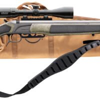 CVA PR3232NSCP Accura MR-X 45 Cal 26" Tungsten Cerakote Fluted Threaded Barrel, Drilled & Tapped Receiver, Adjustable Black/Gray Webbing Synthetic Stock, KonusPro 309x40mm IR w/BDC, Soft Rifle Case