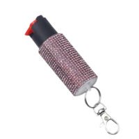 PSP EC14STUDPKC Studded Pepper Spray Pink Canister Includes Keychain