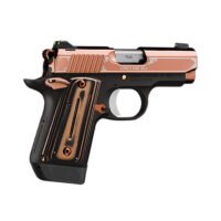 Kimber Mfg, Inc 3300174 Micro 9  9mm Luger 7+1 3.15" Stainless Ramped Steel Barrel, Rose Gold PVD Stainless Steel Serrated Slide, Matte Black Aluminum Frame, Black/Rose Gold G10 Grip