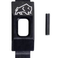 Tapco TAP22064  Trigger Guard Straight Black Aluminum For AR-15