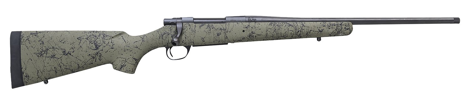 Howa HHSSL708ODG 1500 Superlite Gen2 Full Size 7mm-08 Rem 3+1 20" Black Threaded Barrel, Matte Blue Steel Drilled & Tapped Receiver, OD Green w/Black Webbing HS Precision Synthetic Stock, Right Hand