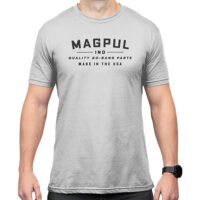 Magpul MAG1112-041-S Go Bang Parts Stone Gray Heather Cotton/Polyester Short Sleeve Small