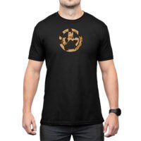 Magpul MAG1527-001-S Raider Camo Icon CVC  Black Cotton/Polyester Short Sleeve Small