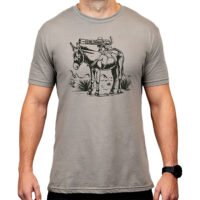 Magpul MAG1528-041-2XL Burro CVC  Stone Gray Heather Cotton/Polyester Short Sleeve 2XL