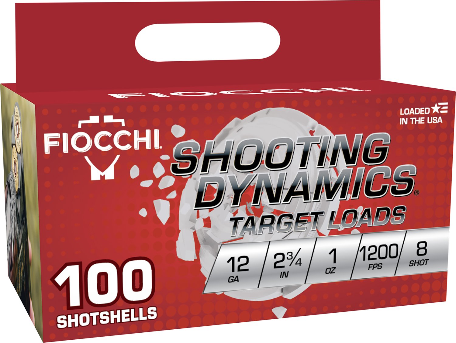 Fiocchi 12SDB18 Shooting Dynamics 12Gauge 2.75" 1oz 8Shot 100 Per Box/2 Case