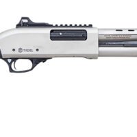 Citadel FRMN2020SYN Mariner  Full Size 20 Gauge Pump 3" 4+1 18.50" Nickel Finished Heat Shield Barrel, Nickel Finished Aluminum Receiver w/Picatinny Rail, Black Fixed Synthetic Stock
