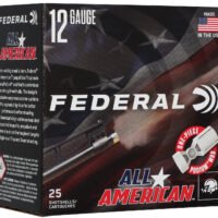 Federal FAA12L8 All-American  12Gauge 2.75" 1 1/8oz 8Shot 25 Per Box/10 Case