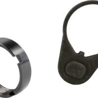 White Label Armory WLA-BUF-7006-01 Mil-Spec End Plate Kit Black Aluminum/Steel AR-15