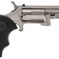 North American Arms RECLUSE Swing Out Recluse 22 Mag 5 Shot 2" Stainless Steel Barrel, Cylinder & Frame, Oversized Rubber Grip, Exposed Hammer