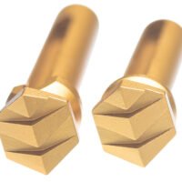 Tyrant CNC TDAR15TPGOLD Takedown Pins Enhanced AR-15 Gold Aluminum