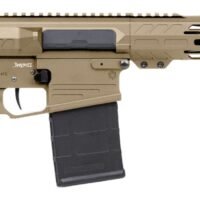 CMMG 33A030C-CT Banshee MK3 8.6 Blackout 20+1 12.50" Black Nitride Threaded Barrel, Coyote Tan Cerakote Aluminum Receiver w/Picatinny Rail, M-LOK Handguard, Black Polymer 6 Position Rip Brace, CMMG Ze