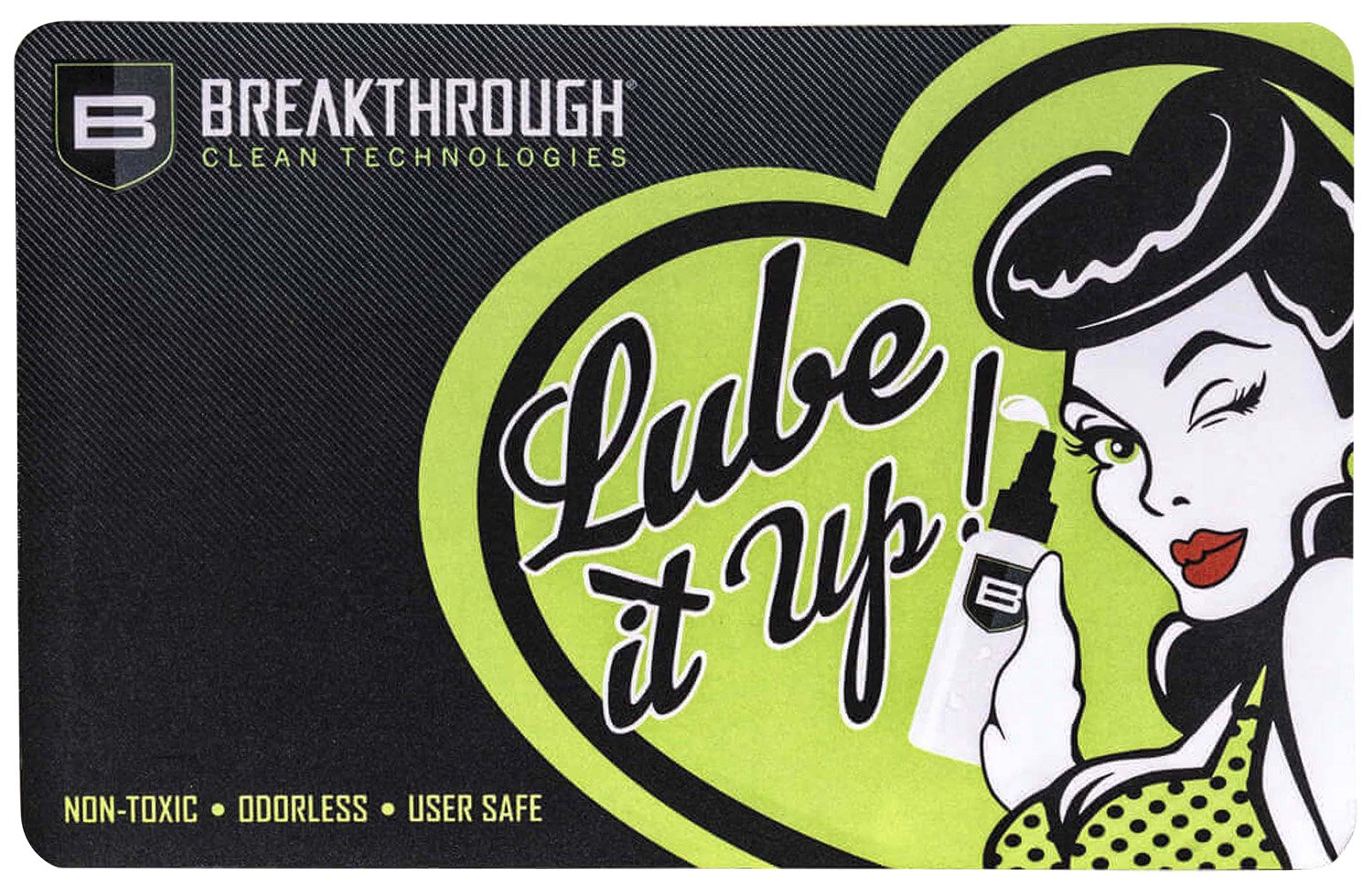 Breakthrough Clean BTRGMP Pistol Cleaning Mat Neoprene/Polyester 17" Long Breakthrough Cleaning Products Illustration