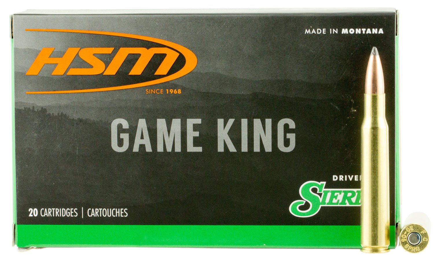 HSM 300RUM14N Game King 300 RUM 200 gr Sierra GameKing Spitzer Boat Tail 20 Per Box/ 20 Case